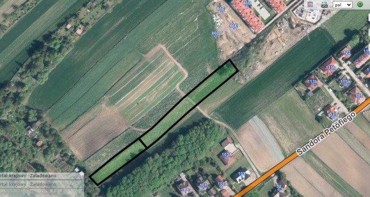 Działka Sprzedaż Kraków Kraków-Nowa Huta Sandora Petöfiego 86 1